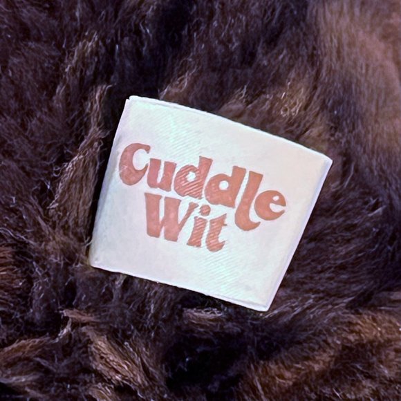 Vintage Cuddle Wit Brown Cream Teddy Bear 15" Plush Stuffed Animal Yellow Ribbon - Picture 10 of 11